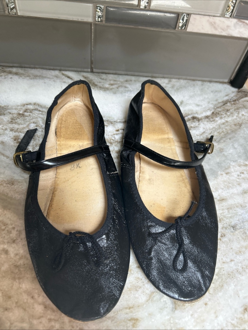 Women Dance Shoes Slight Heel Leather Professional Dance Retro USA 8.5 Boho